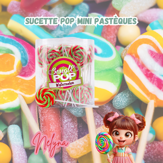 sucette pop mini pastèques