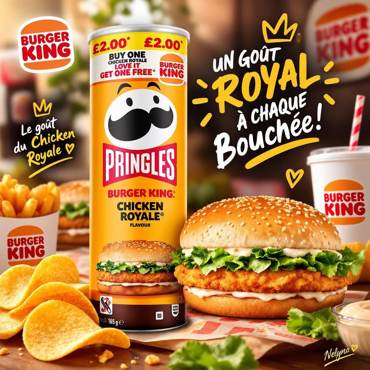 Pringles Burger King Chicken Royale XL