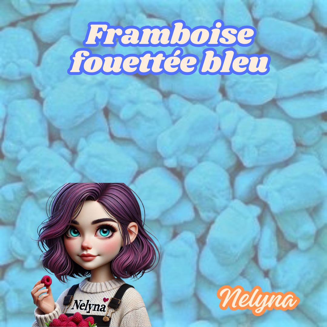 framboise fouétté bleue sucrée - Halal