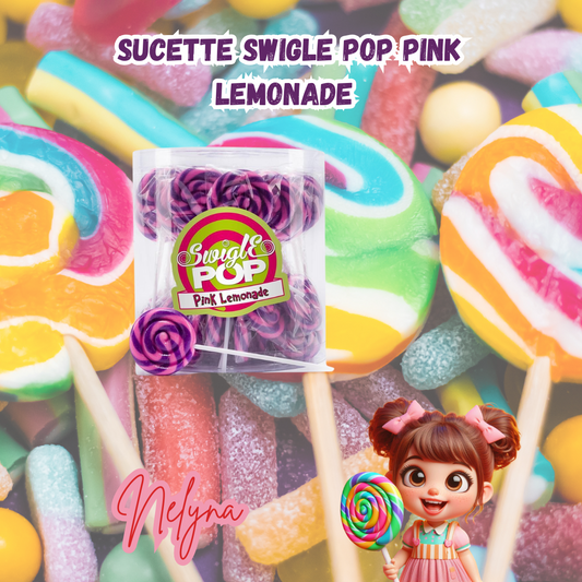 sucettes pop mini limonade rose