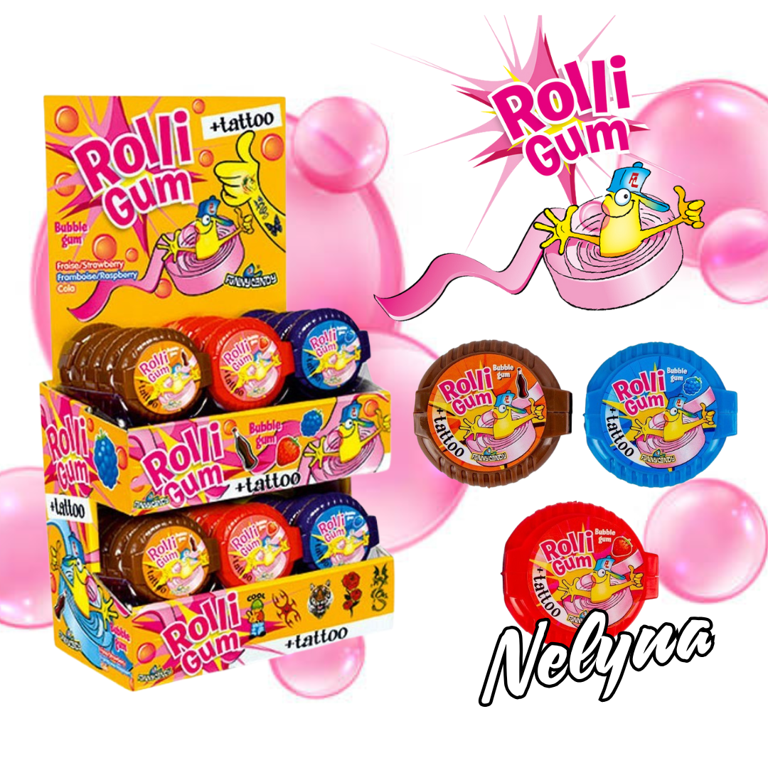 rolli gum + tatoo