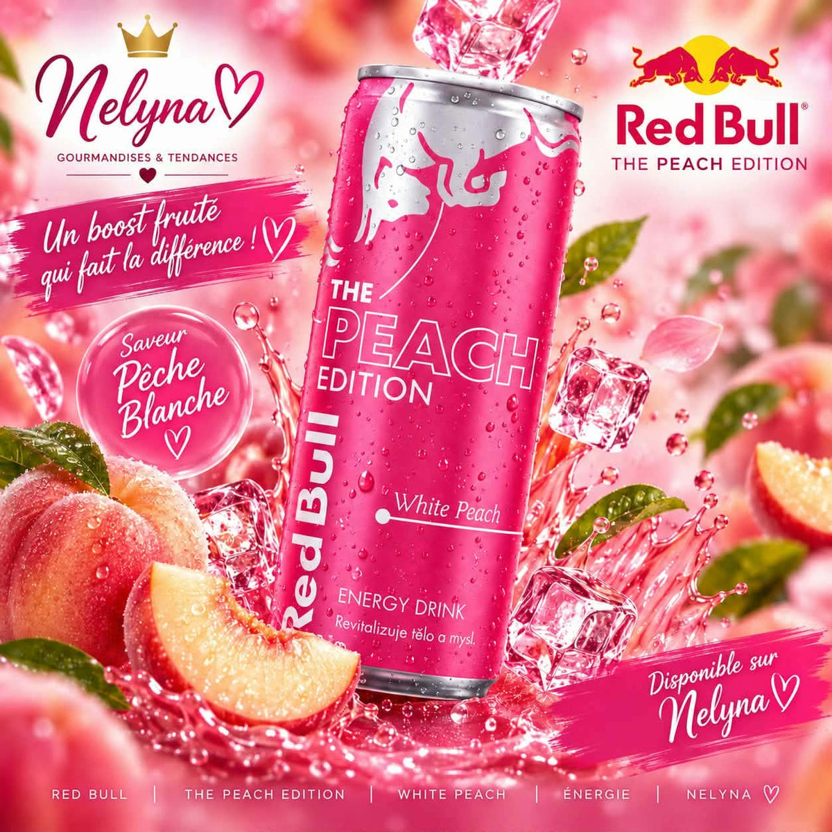 Red Bull The Peach Edition – Pêche blanche (pré commande)