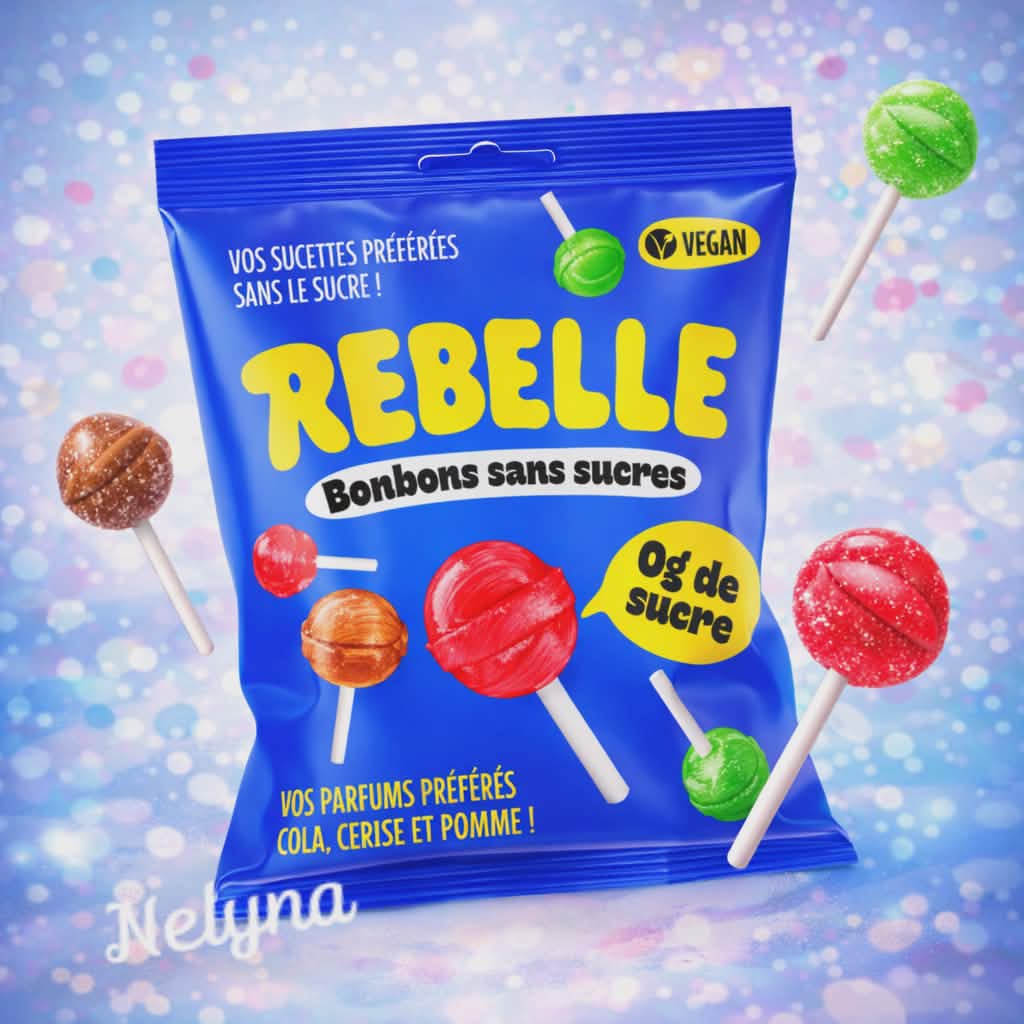 Sucettes Multicolores Rebelle