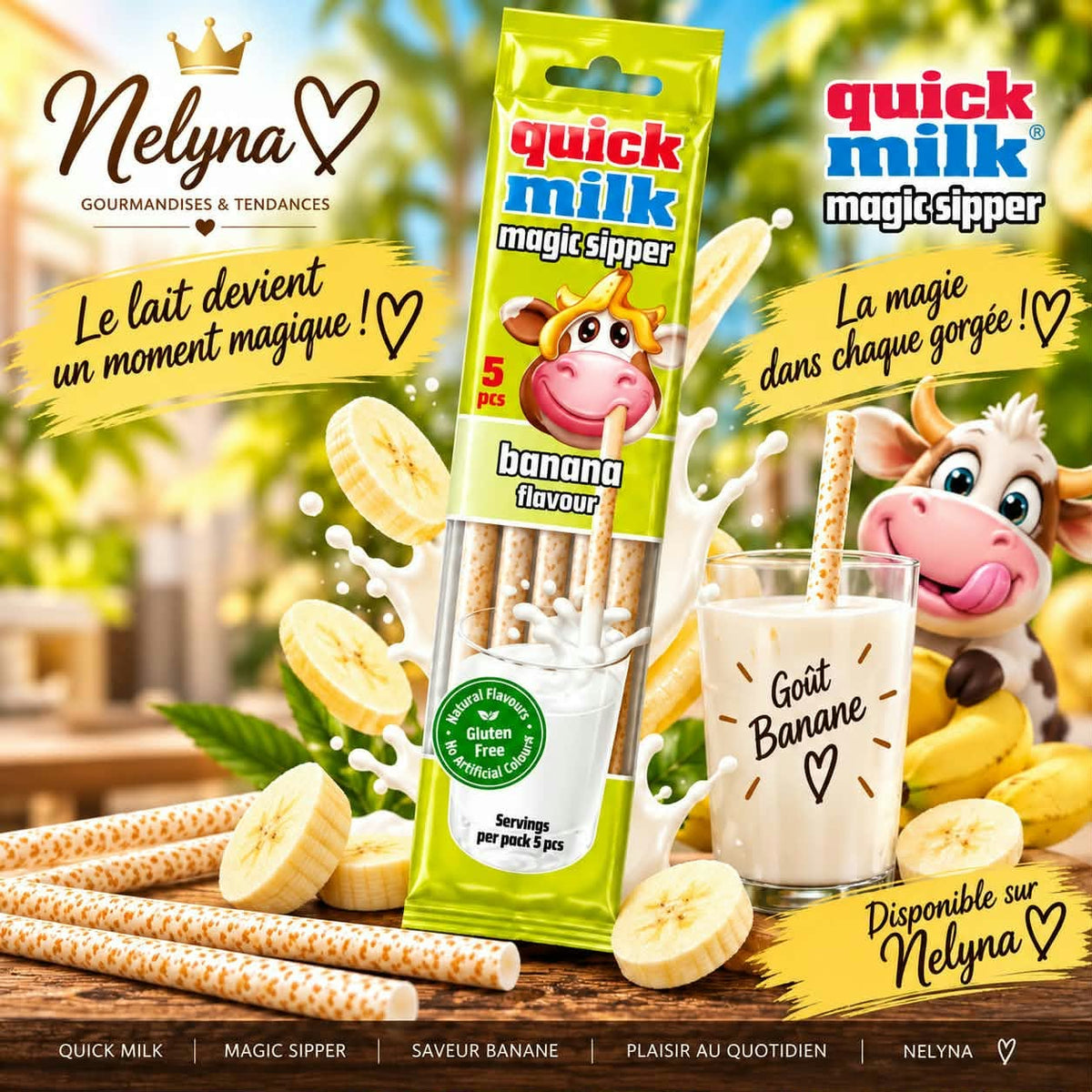 Quick Milk Magic Sipper Banane (pré commande)