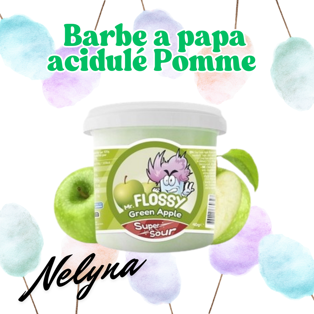 Barbe a papa acidulé Pomme