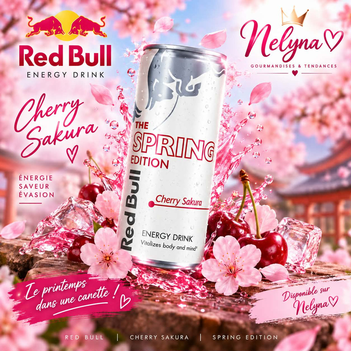 Red Bull Cherry Sakura – Édition limitée (pré commande)