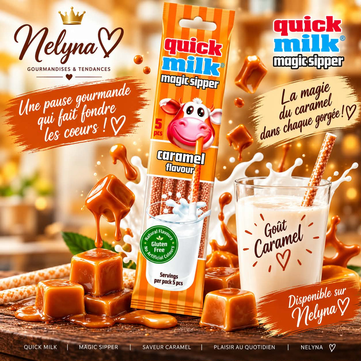 Quick Milk Magic Sipper Caramel (pré commande)