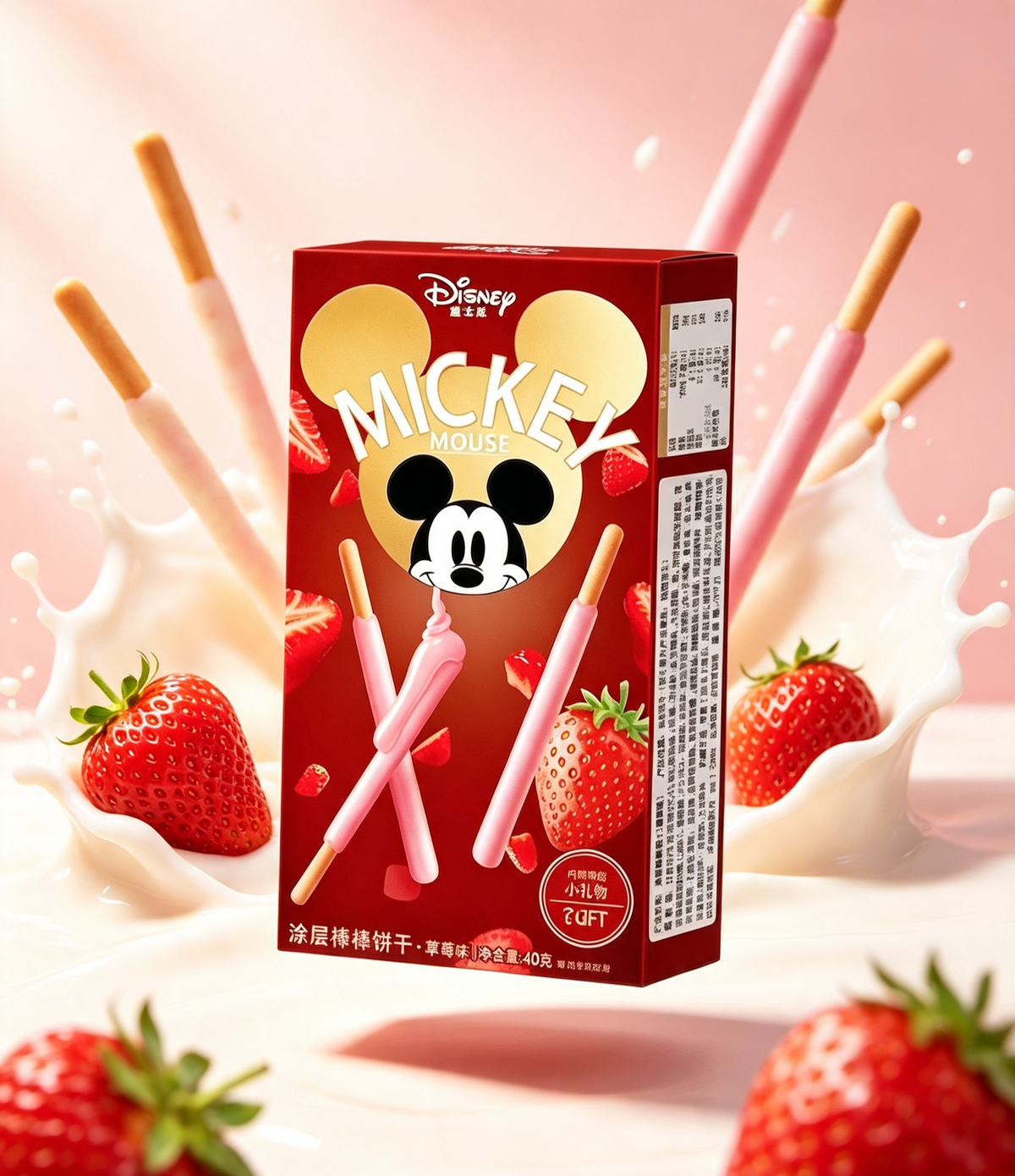 Bâtonnets à la fraise Mickey