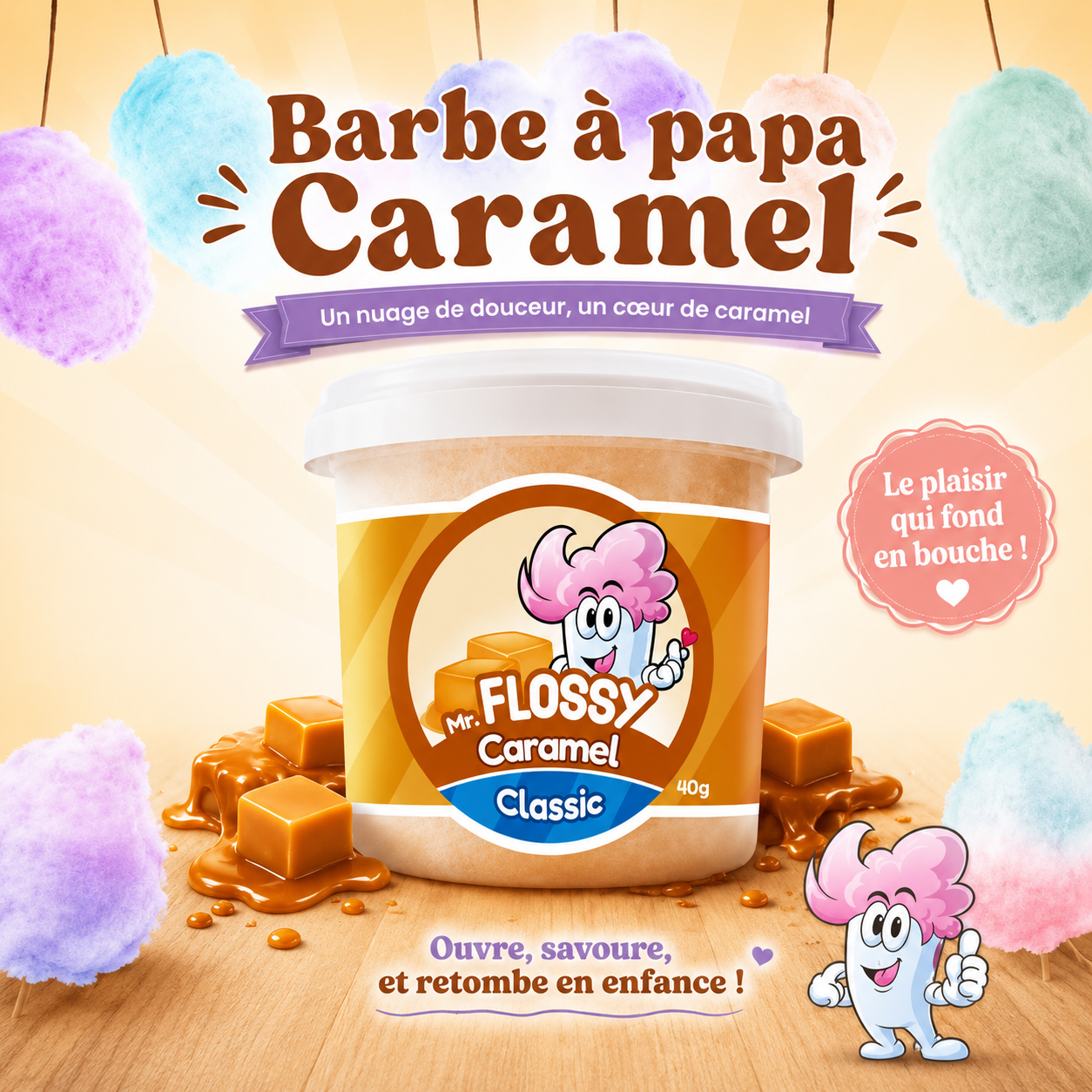Mr. Flossy Barbe a papa Caramel