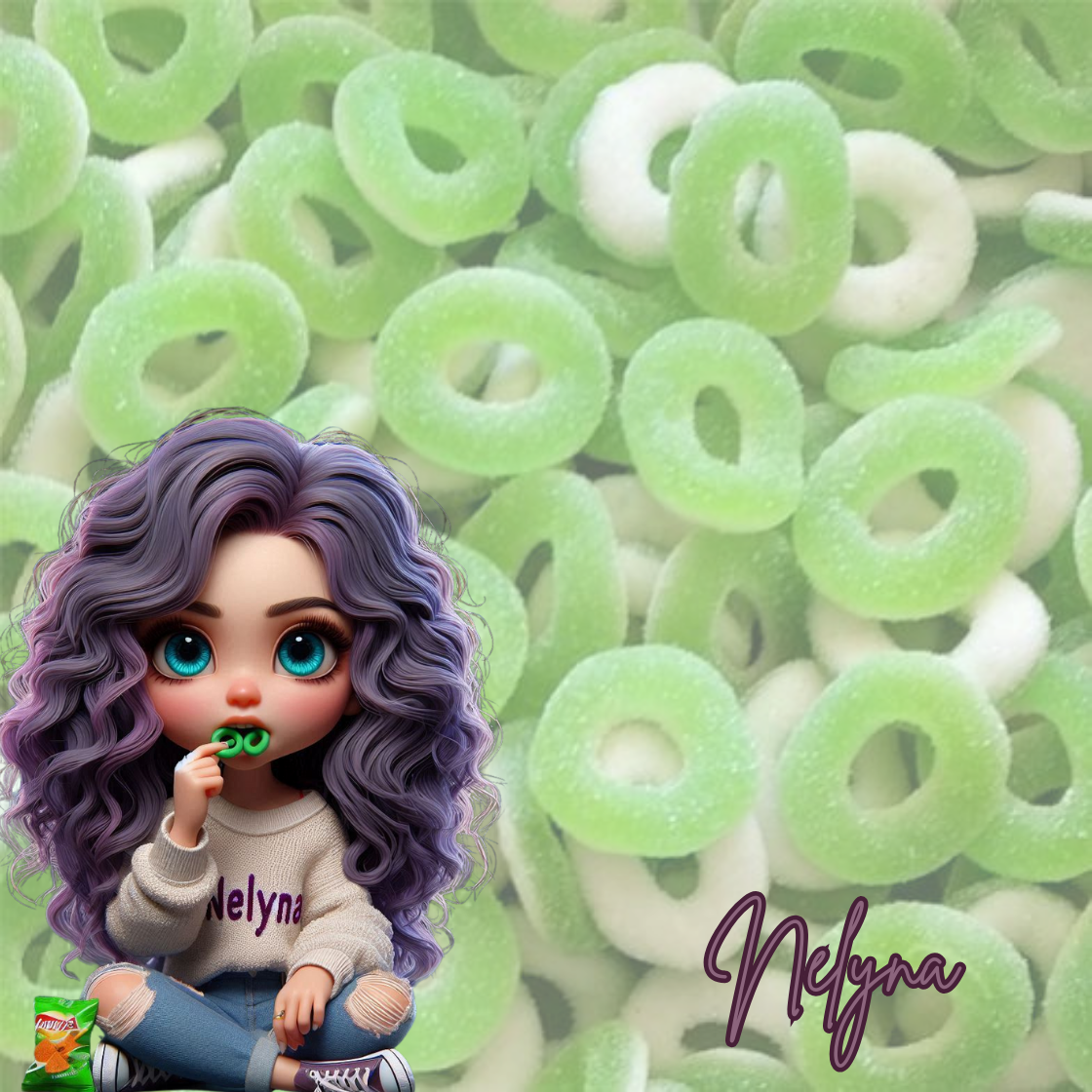 Anneaux pomme acide - Halal