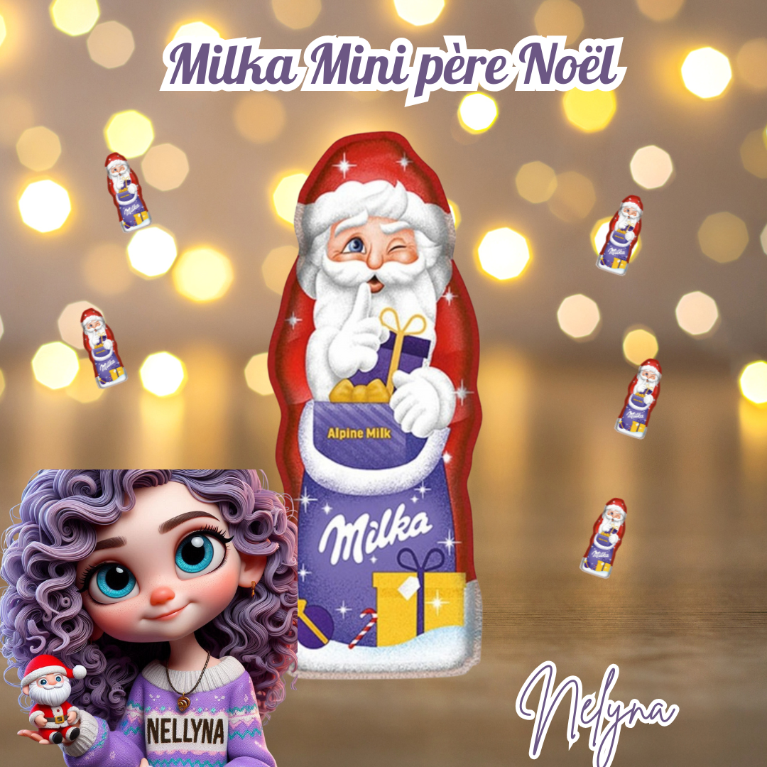 Mini père noël Milka
