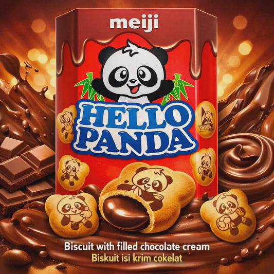 Meiji Hello Panda Chocolat - Halal