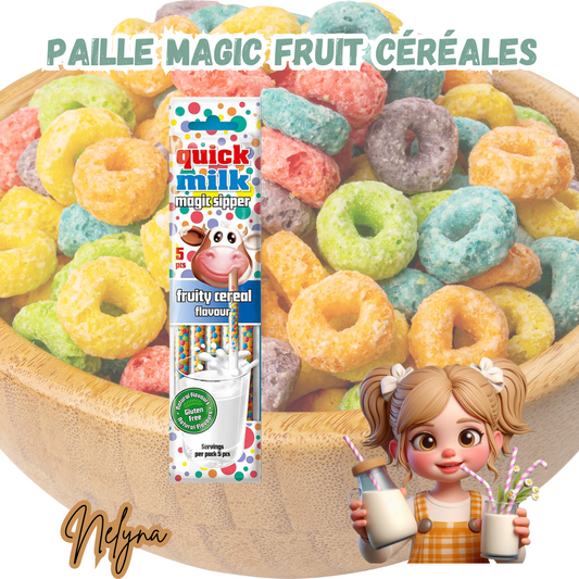 paille magic fruit céréales