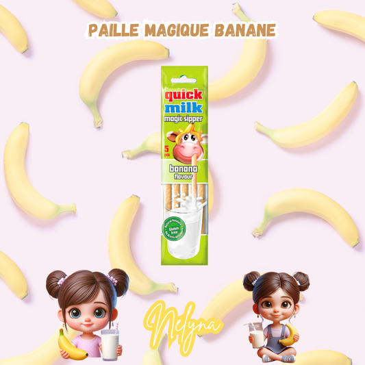 paille magique banane