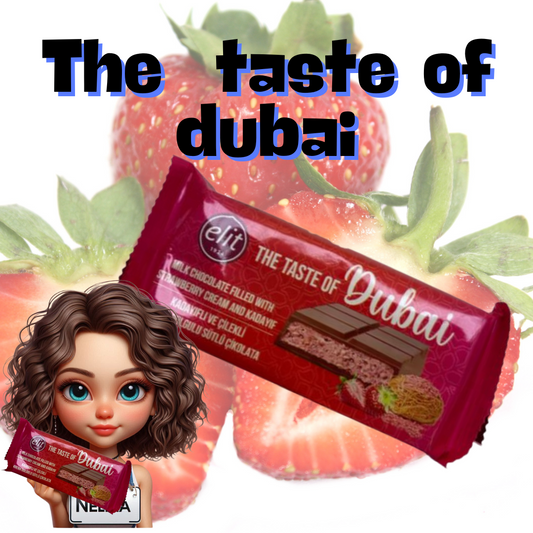 Dubai chocolat au lait crème fraise et kadayif