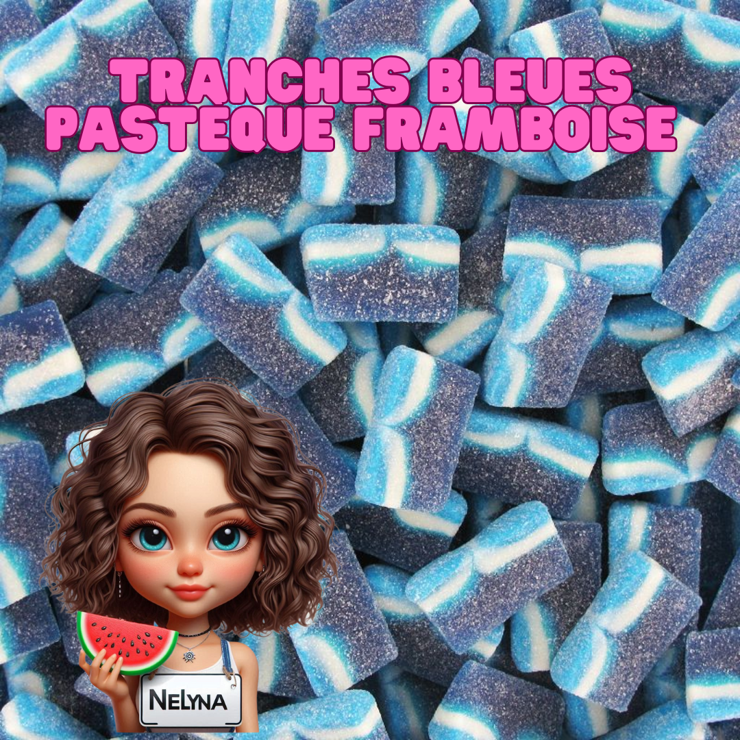 Tranche bleues pastèque framboise -  Halal