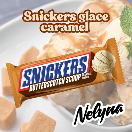 Snickers glace caramel