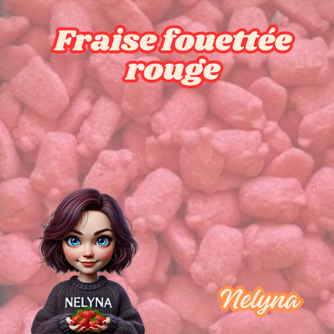 Fraises Fouetté rouge sucré