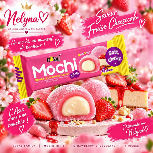 Royal Family Mochi Strawberry Cheesecake