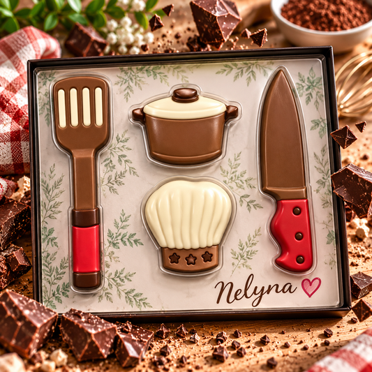 Set de cuisine en chocolat au lait