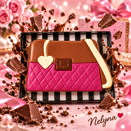 Sac à main en chocolat au lait