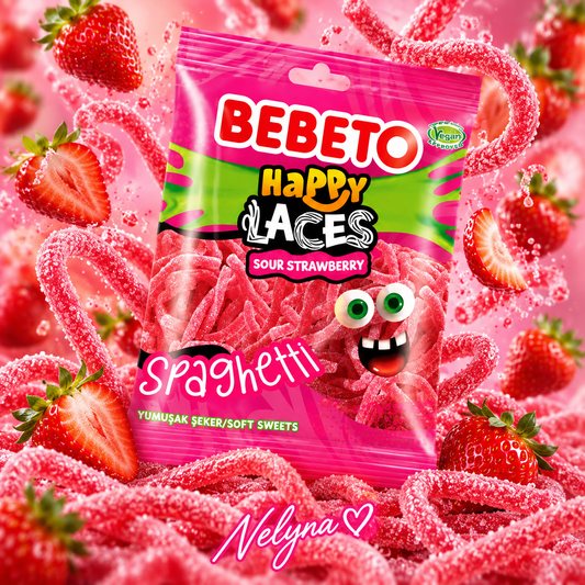 Bebeto Spaghetti Fraise Halal 🍓