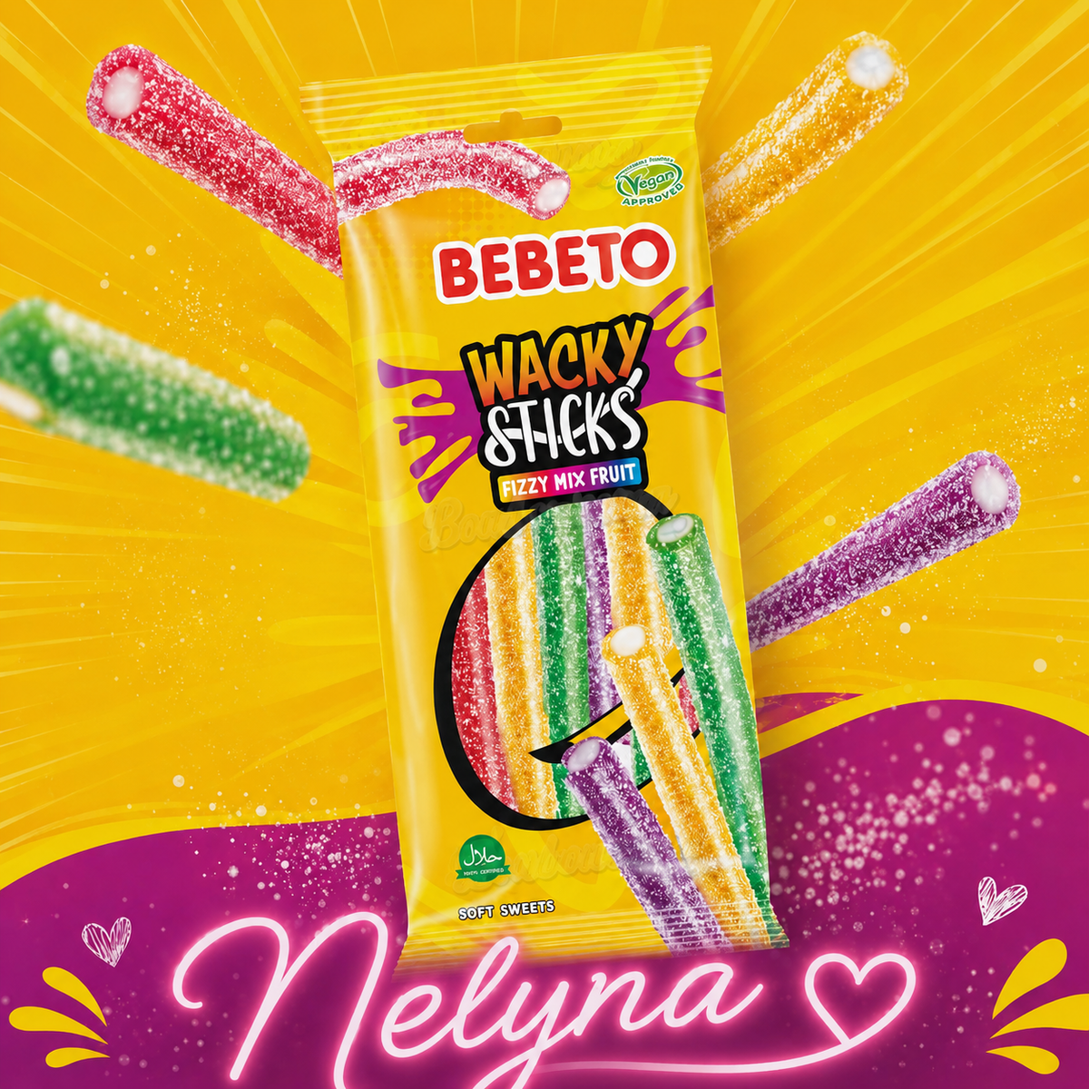 Bebeto Wacky Sticks Fruit ⚡