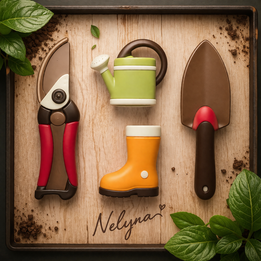 Set de jardin en chocolat
