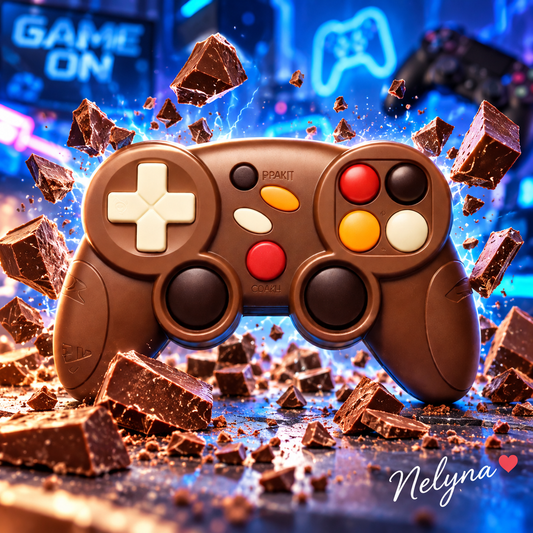 Manette de jeu en chocolat au lait