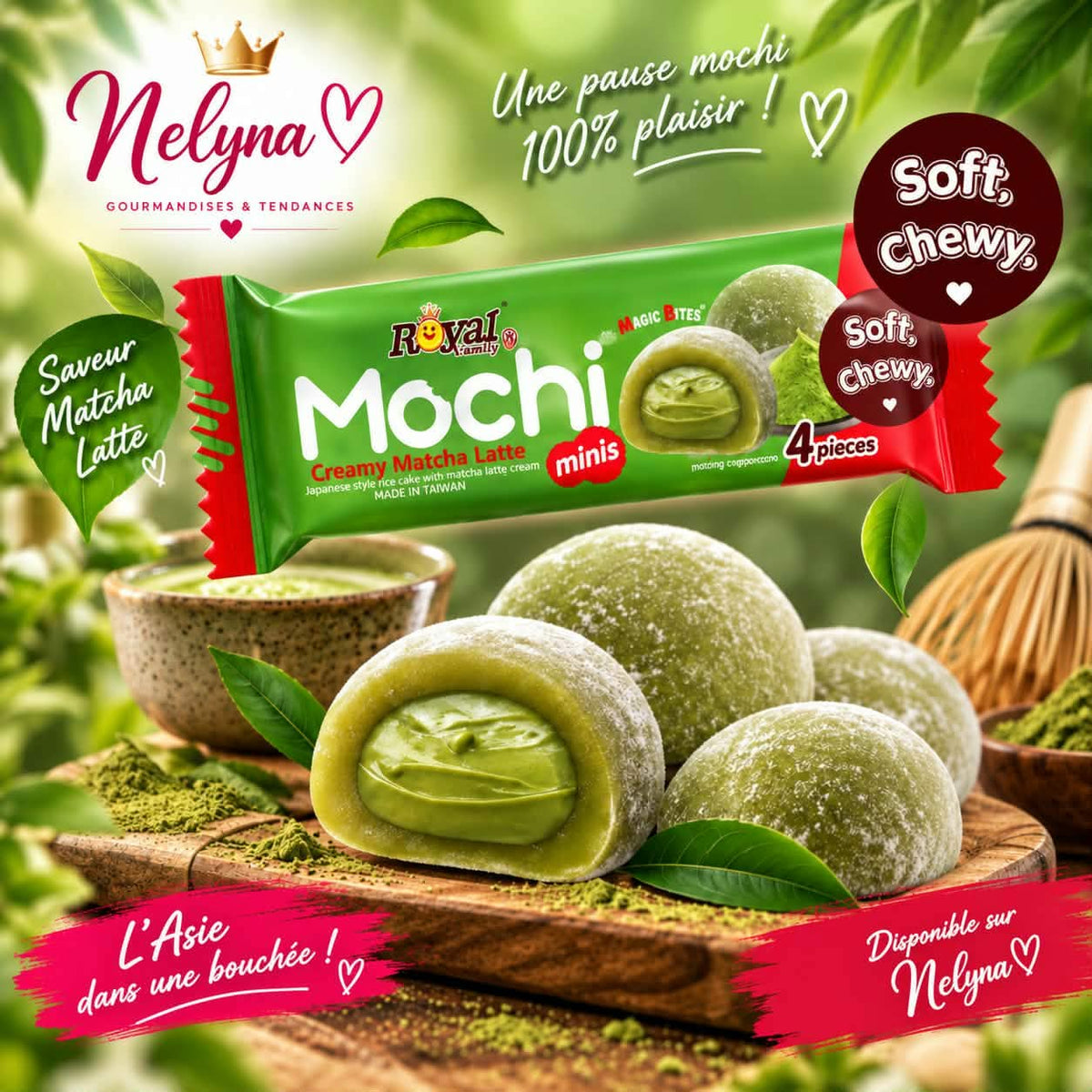 Royal Family Mochi Creamy Matcha Latte (pré commande)