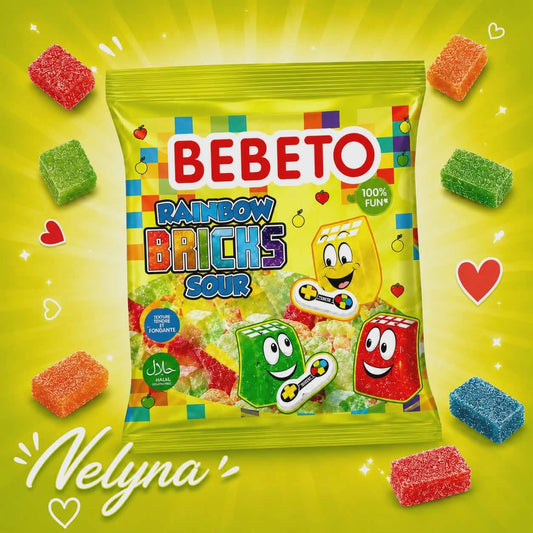 Bebeto Rainbow Bricks Sour