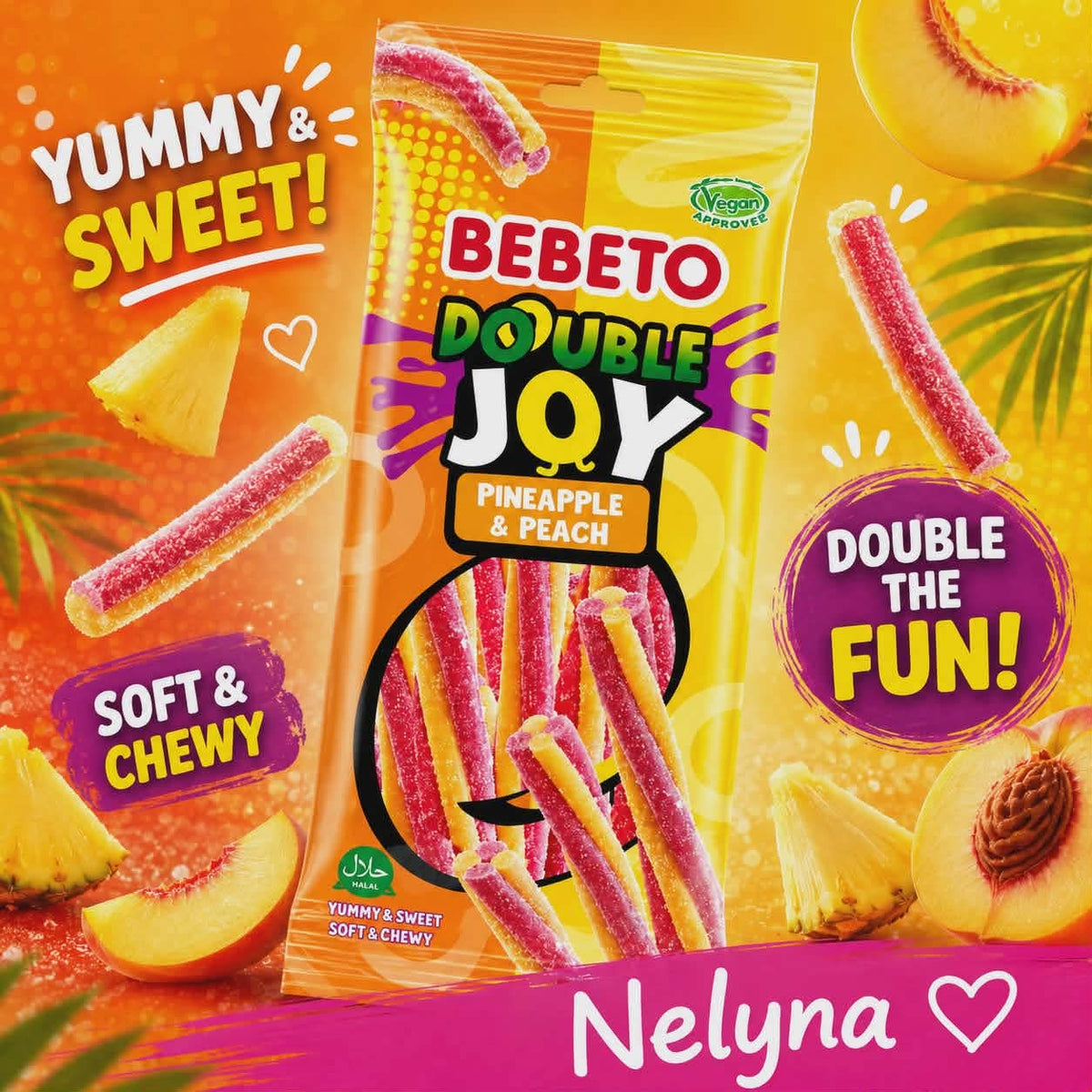 Bebeto Double Joy Ananas & Pêche 🍍🍑