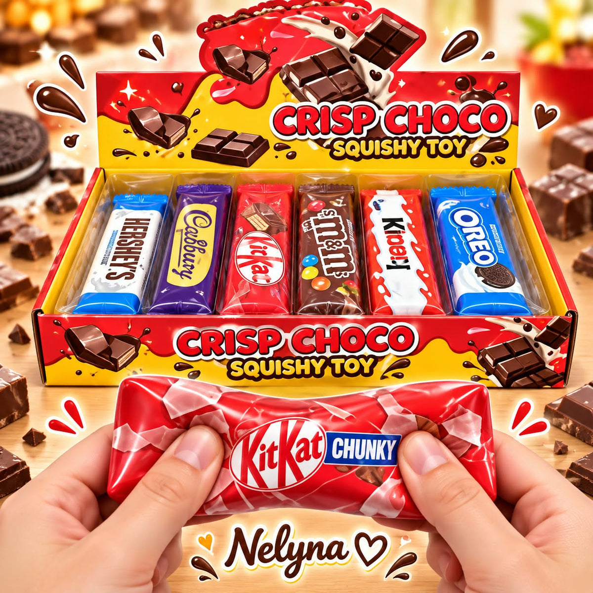 🍫❤️ CRISP CHOCO SQUISHY TOY