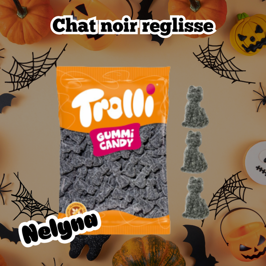 Chat noir réglisse