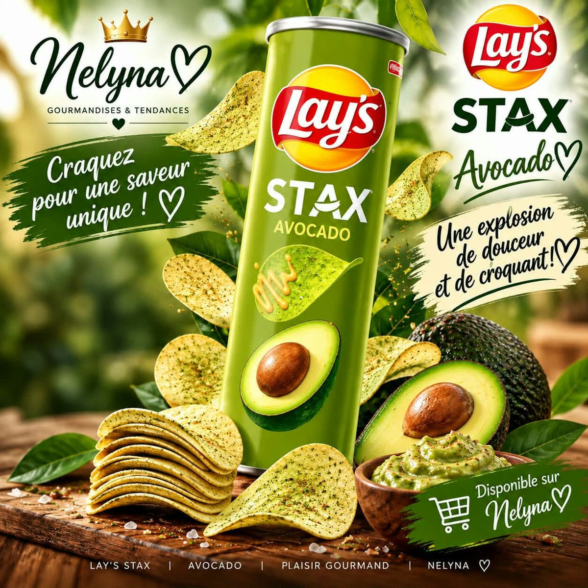 Lay’s Stax Avocado – Saveur avocat (pré commande)