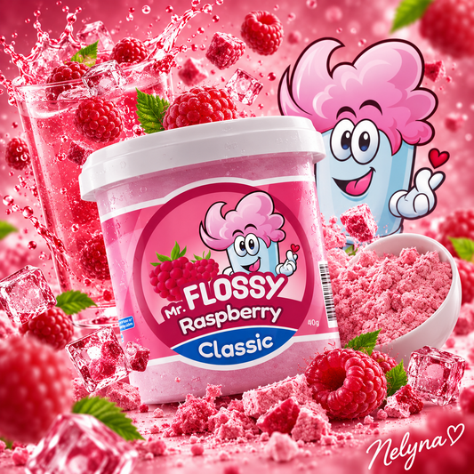 🍭 Mr. Flossy Barbe à Papa Framboise