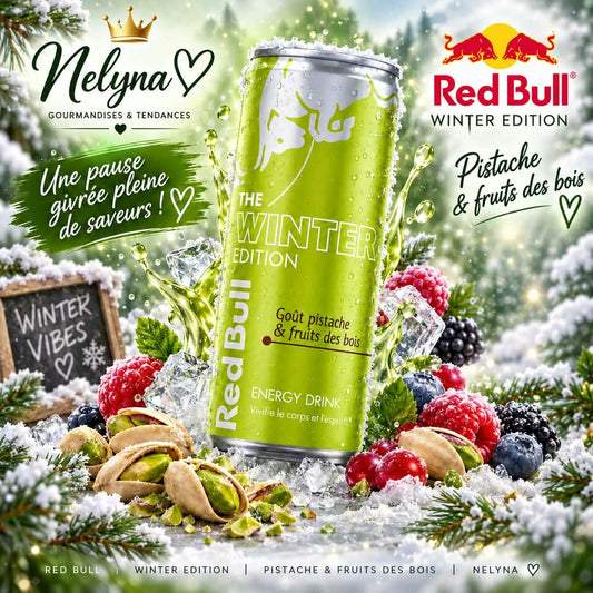 🍃❄️ Red Bull Winter Edition – Pistache & Fruits des Bois