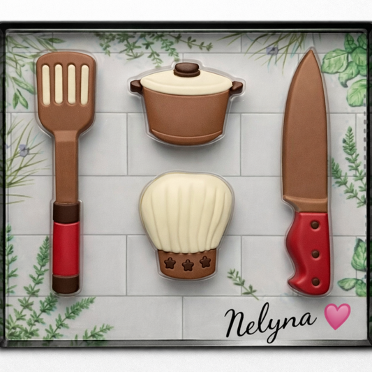 Set de cuisine en chocolat au lait
