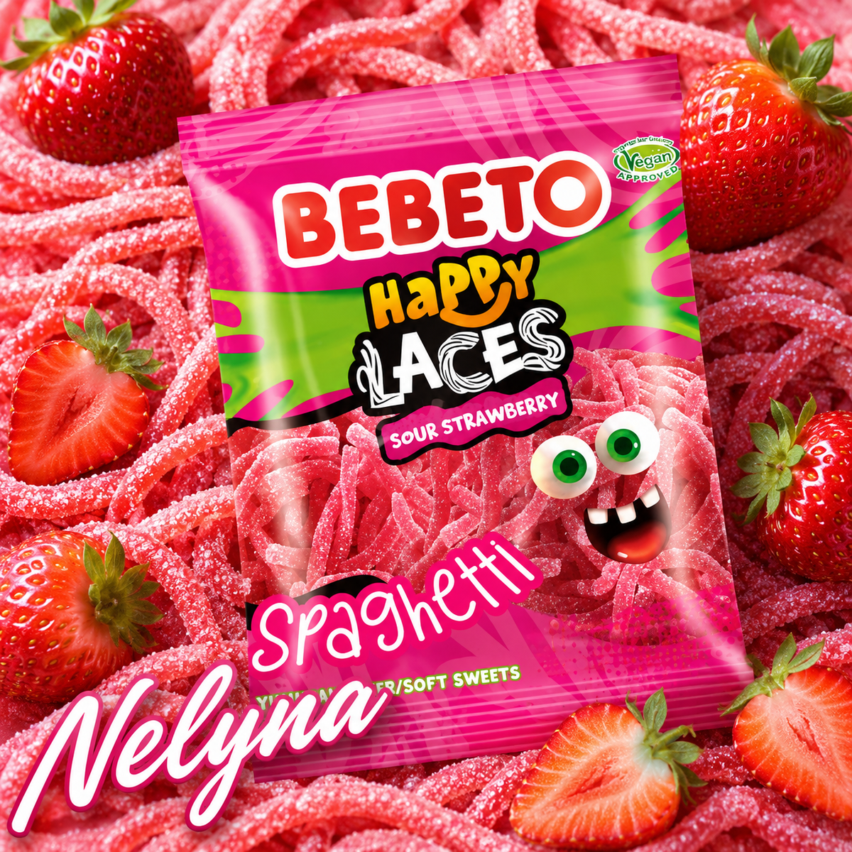 Bebeto Spaghetti Fraise Halal 🍓