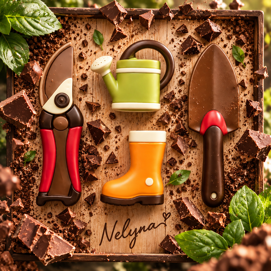 Set de jardin en chocolat