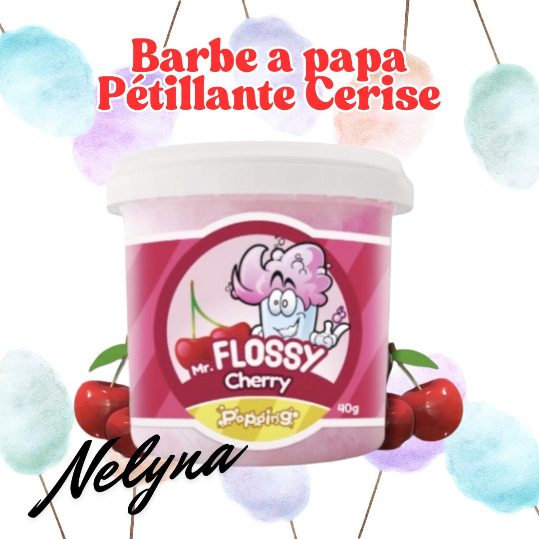Mr. Flossy Barbe a papa Pétillante cerise