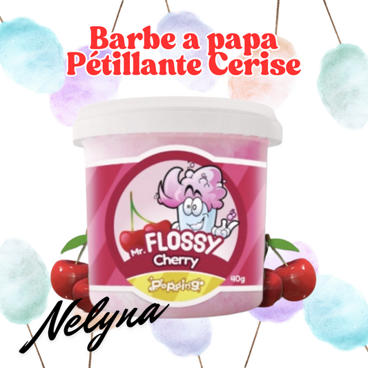 Mr. Flossy Barbe a papa Pétillante cerise