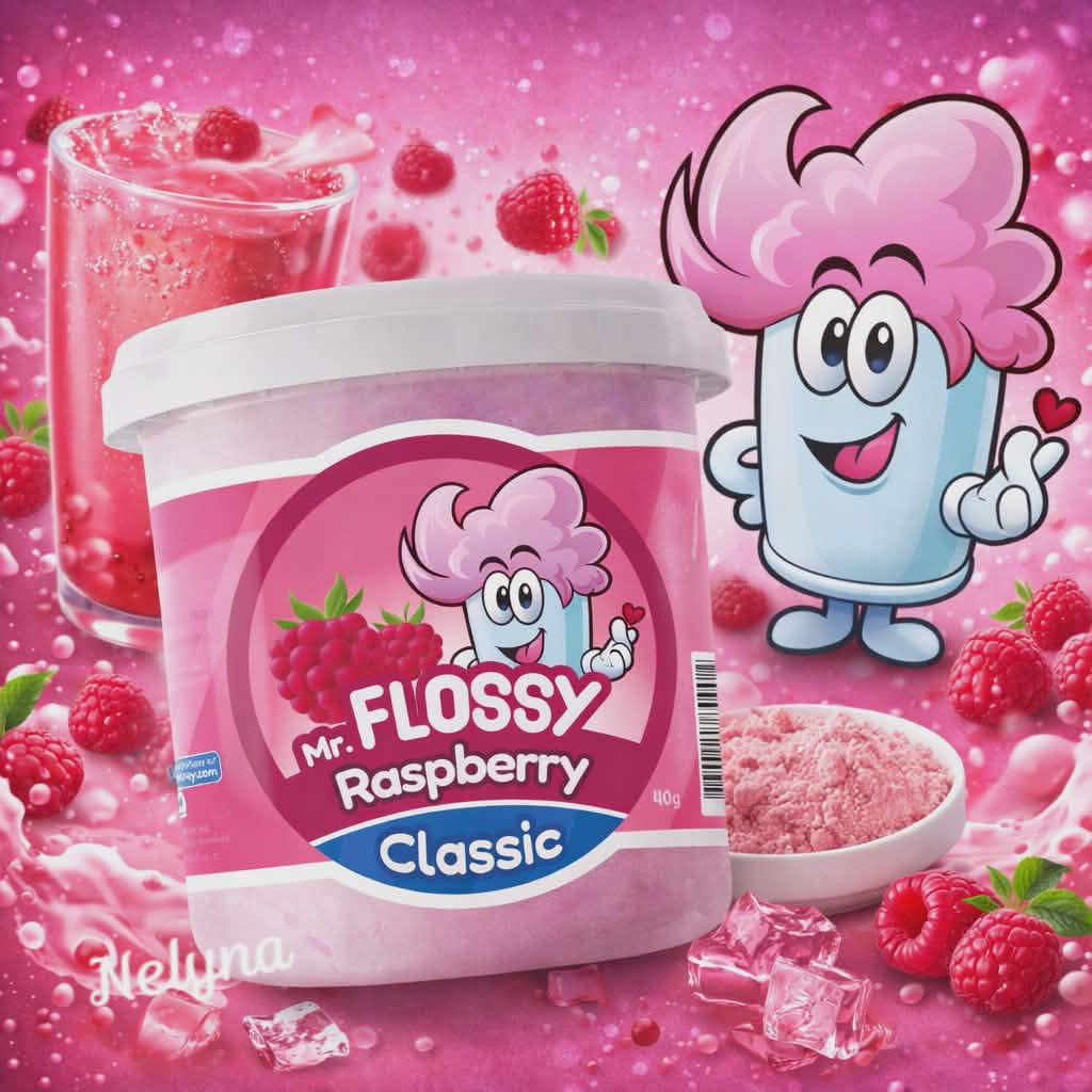 🍭 Mr. Flossy Barbe à Papa Framboise