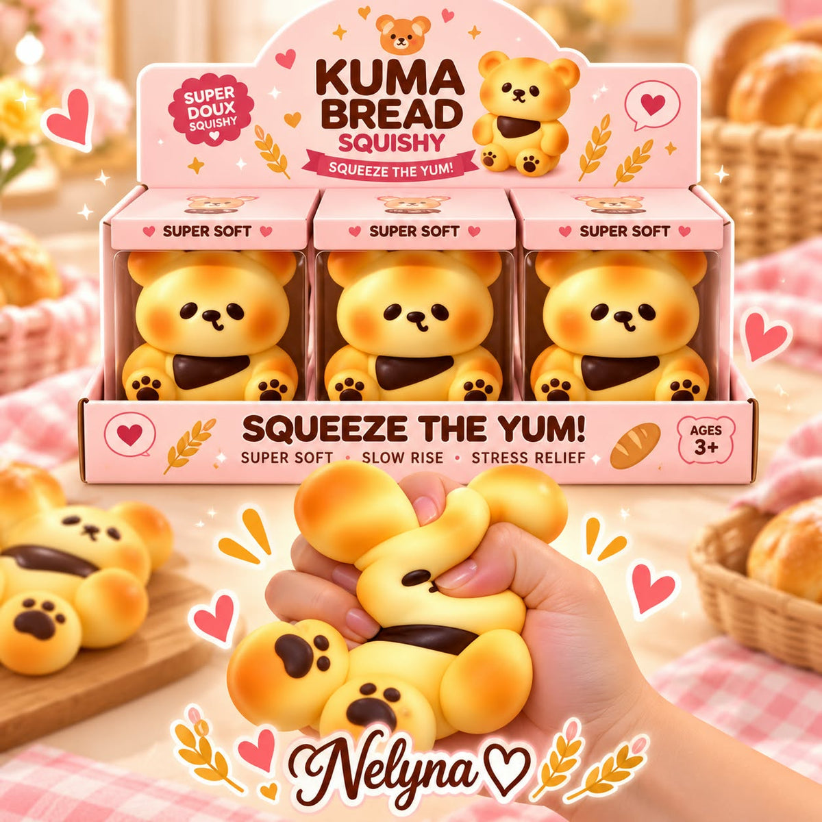 🐻🍞💗 KUMA BREAD SQUISHY