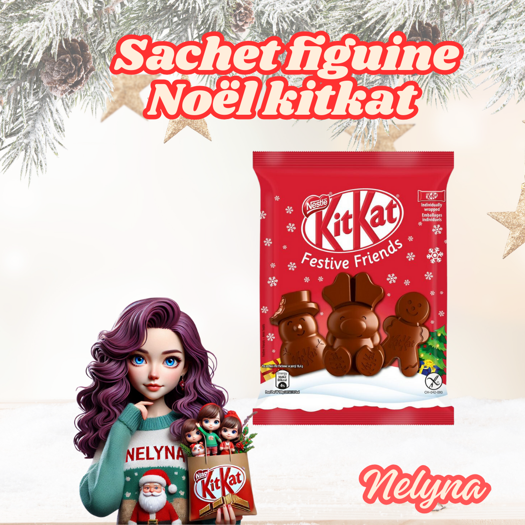 Figurine de noël kitkat